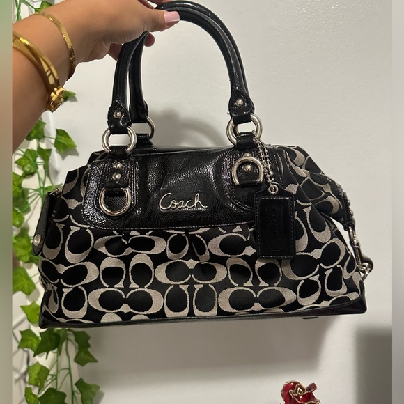 Monogram Coach Handbag - Picture 1 of 8